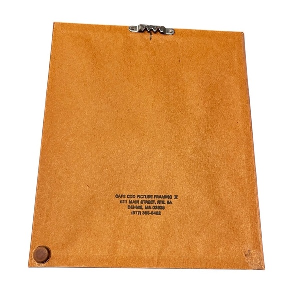 Vintage Antique Pansy Print Framed Cape Cod Dennis Mass - Picture 2 of 8